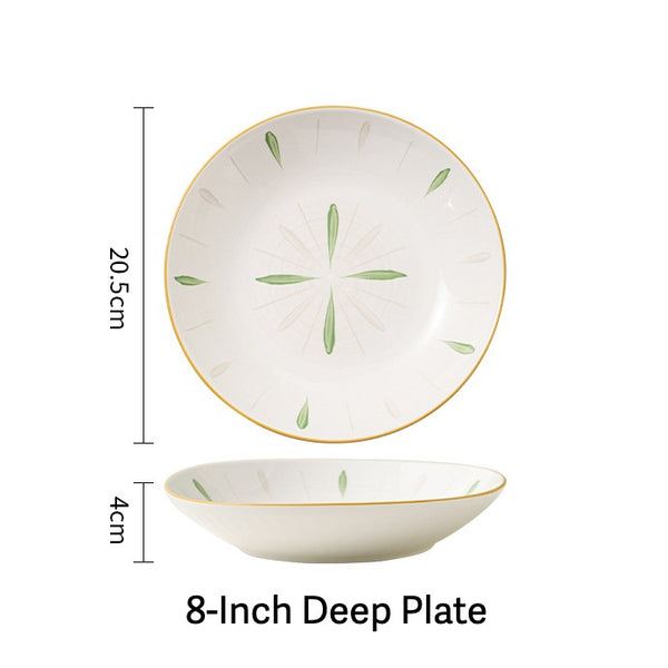 Spring Leaves Dinnerware Set