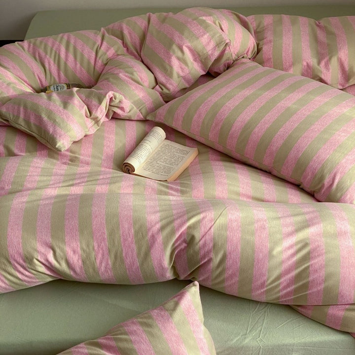 Cotton Candy Lines Bedding Set