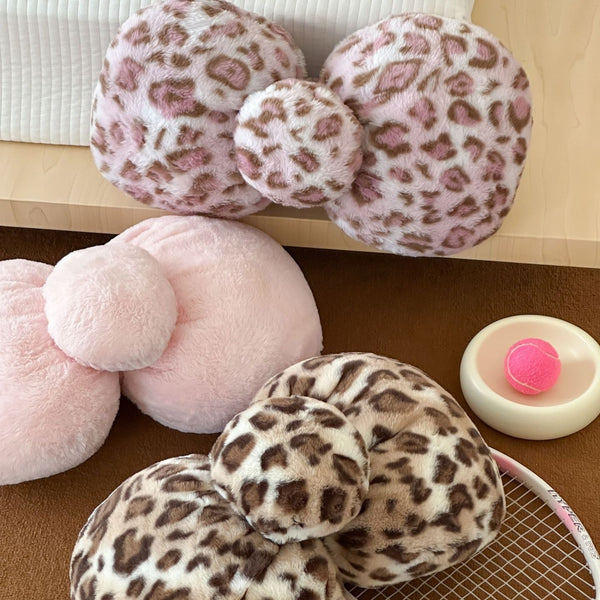 Fuzzy Bow Cushion