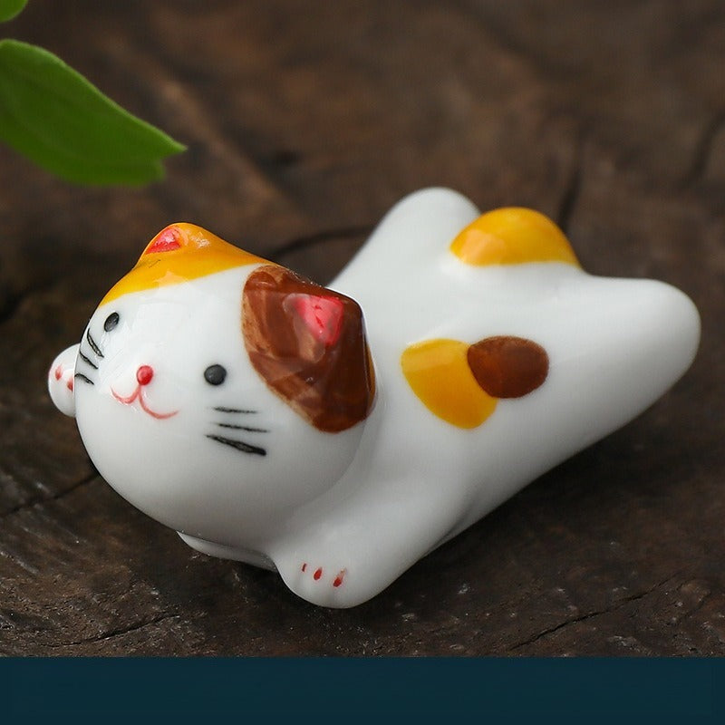 Lucky Kitty Chopsticks Holder Set