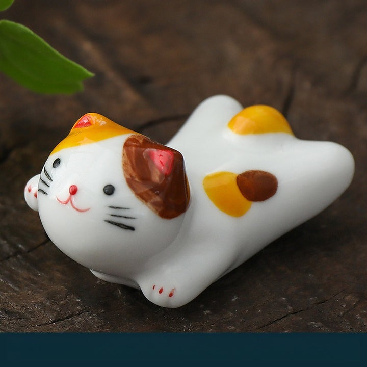 Lucky Kitty Chopsticks Holder Set