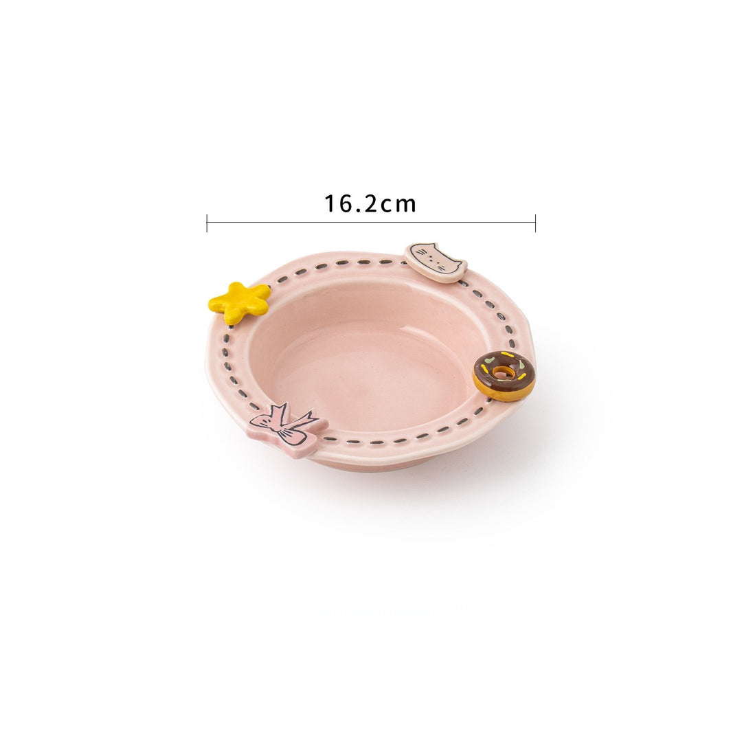 Donut & Star Pet Bowl