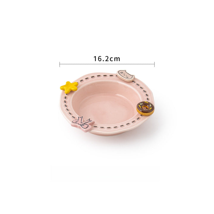Donut & Star Pet Bowl