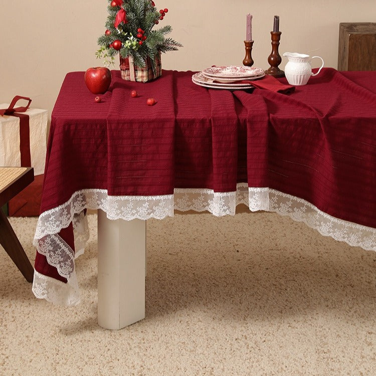 Red Romantic Table Cloth