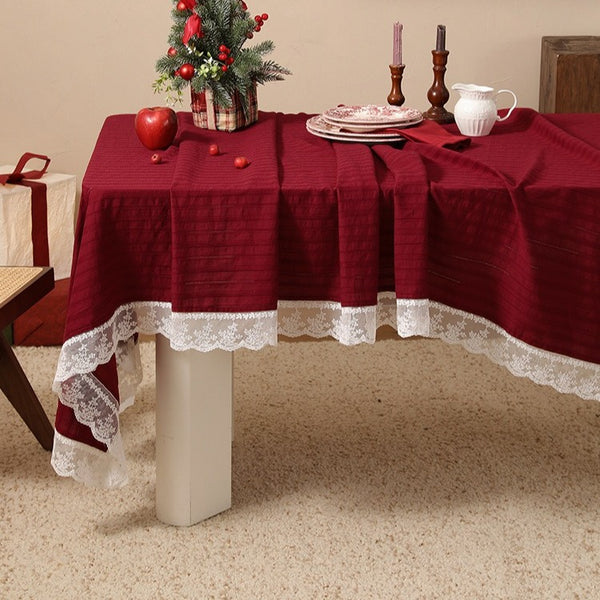 Red Romantic Table Cloth