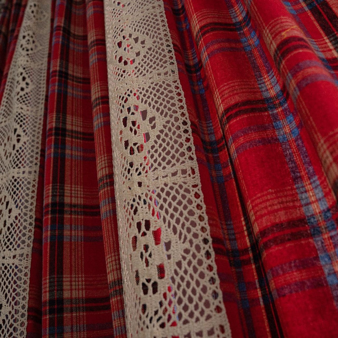 Tartan Lace Curtain