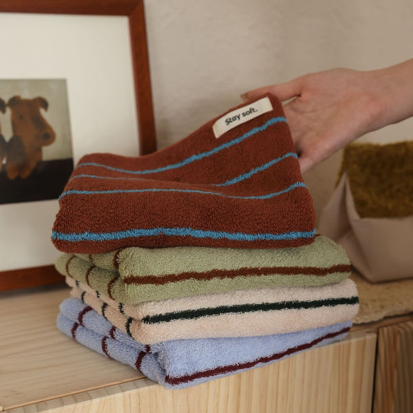Nostalgic Soft Striped Towel