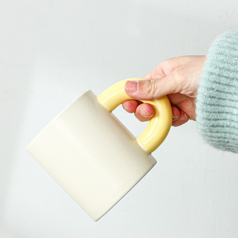 Pastel Chunky Handle Mug