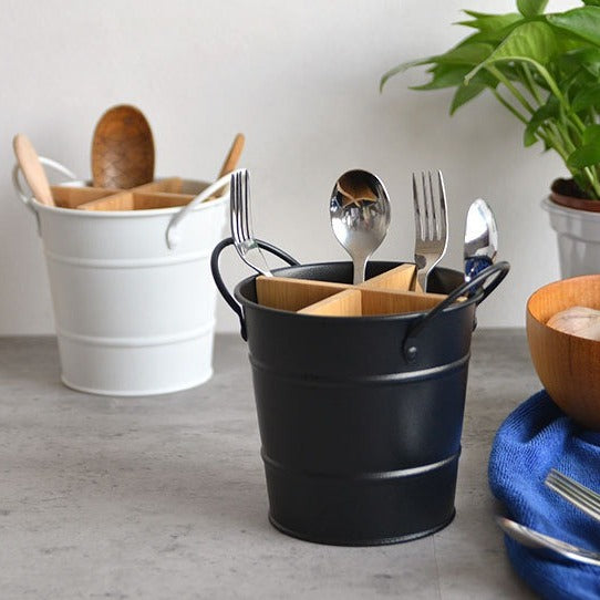 Minimalist Cutlery Storage Bucket