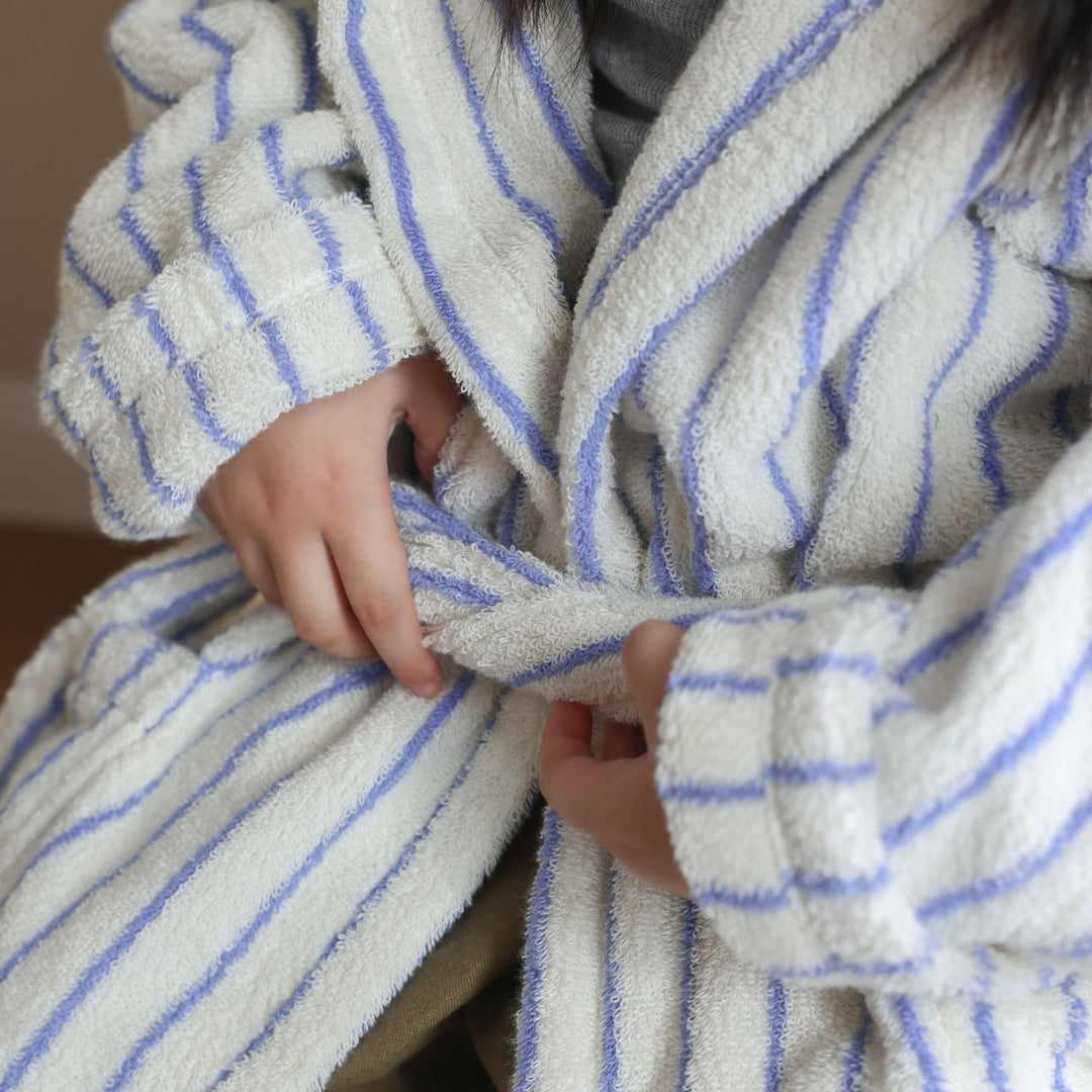 Coastal Striped Kid Bathrobe