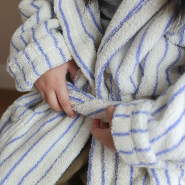 Coastal Striped Kid Bathrobe