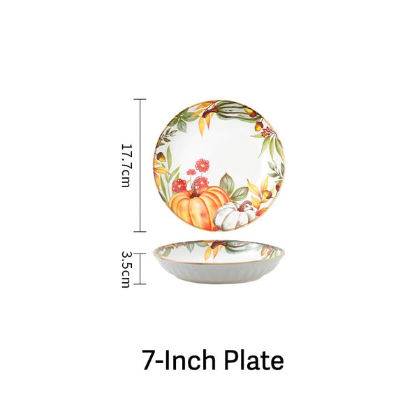 Pumpkin Ceramic Dinnerware Set