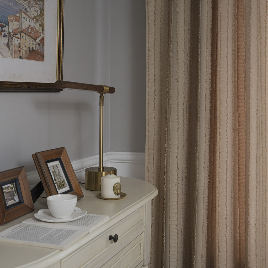 Textured Fringe Curtain