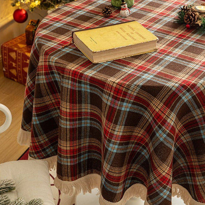 Tartan Tassel Tablecloth