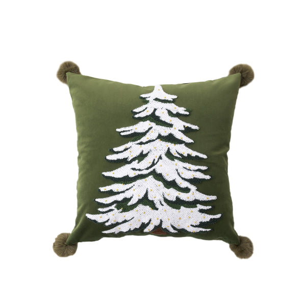 Xmas Tree Square Cushion
