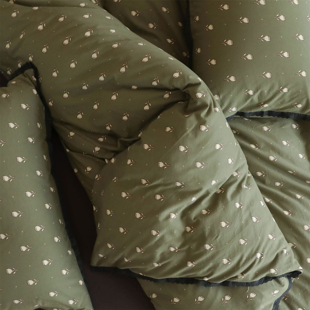 Flower & Matcha Bedding Set