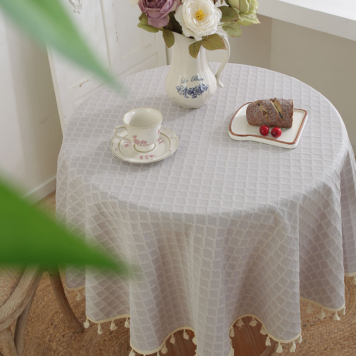 Soft Grid Morning Tablecloth