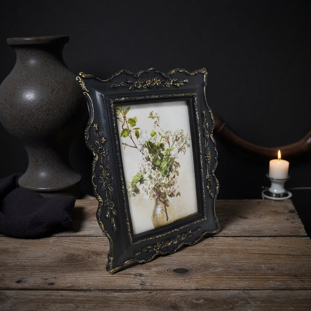Gilded Noir Rococo Frame