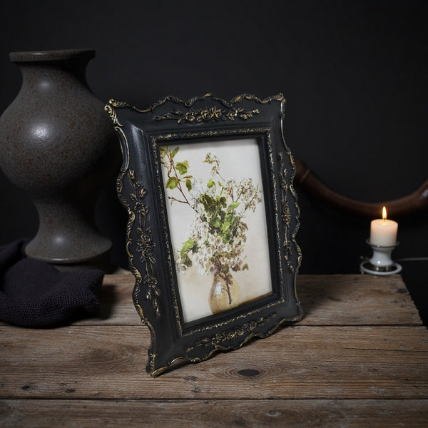 Gilded Noir Rococo Frame