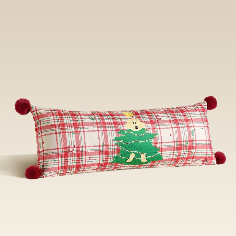 Xmas Pom-Pom Long Cushion