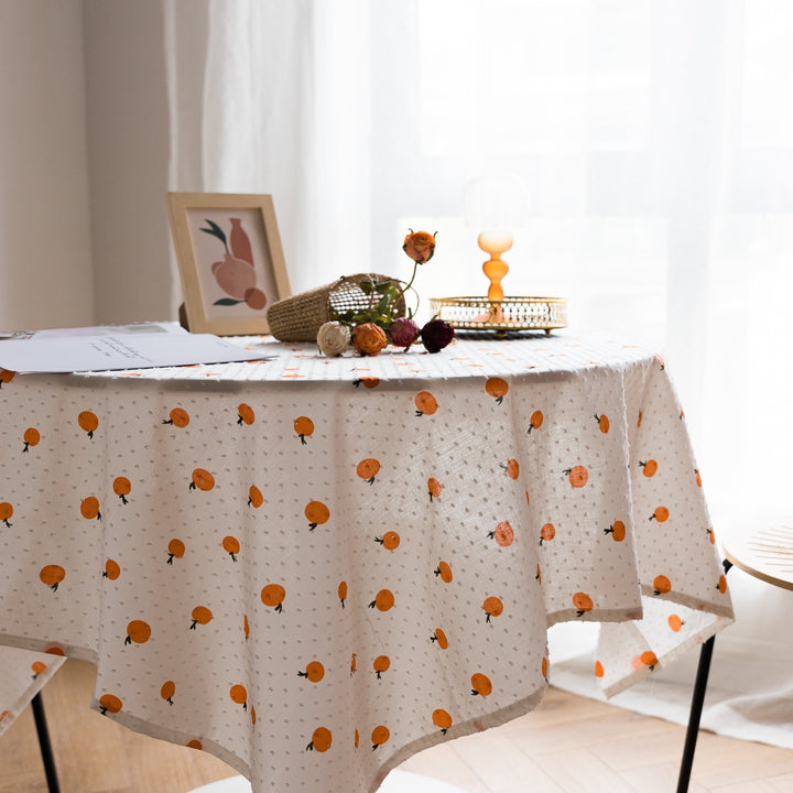 Orange Fun Table Cloth