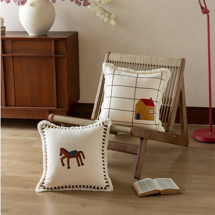 Pasture Tales Embroidered Cushion Collection