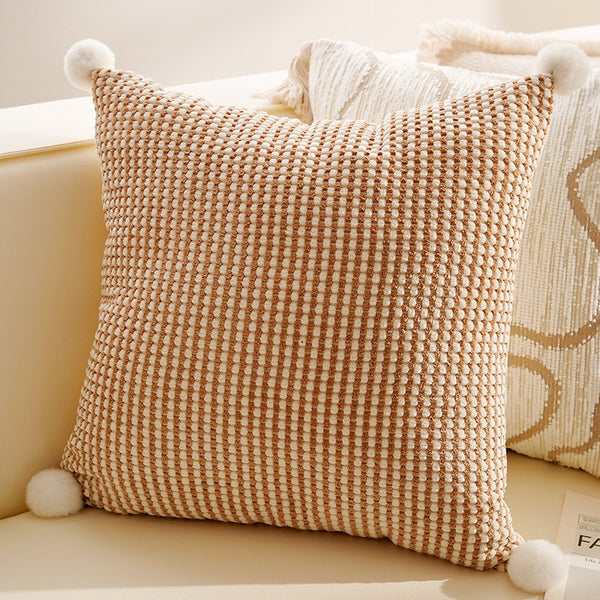 Creamy Boho Cushion