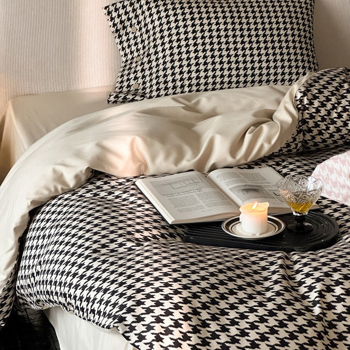 Lumina Houndstooth Bedding Set