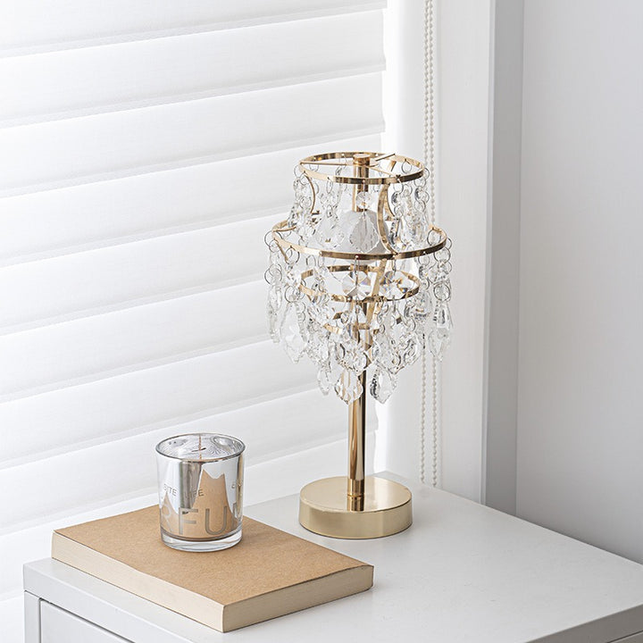 Crown Crystal Table Lamp