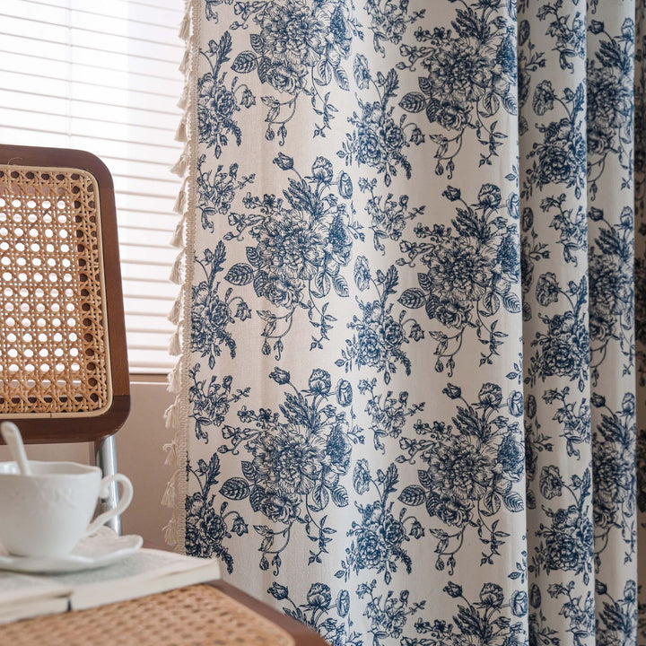 Blue Dream Tassel Curtain