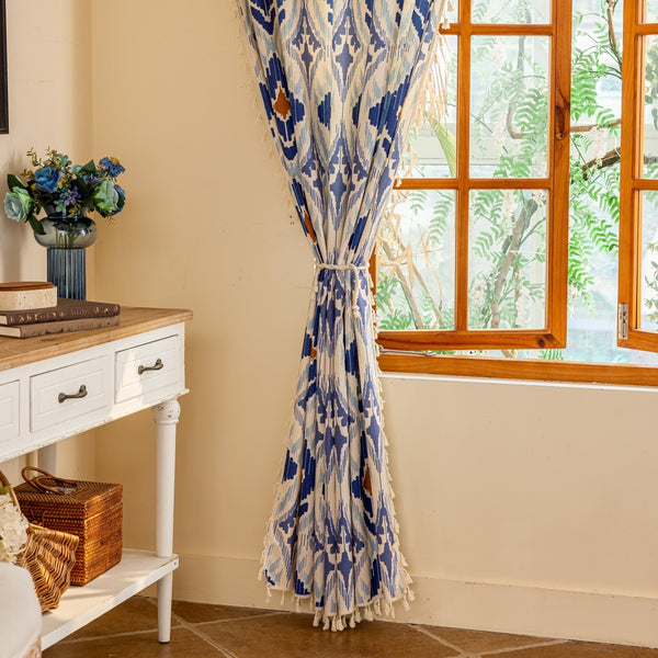 Blue Diamond Curtain