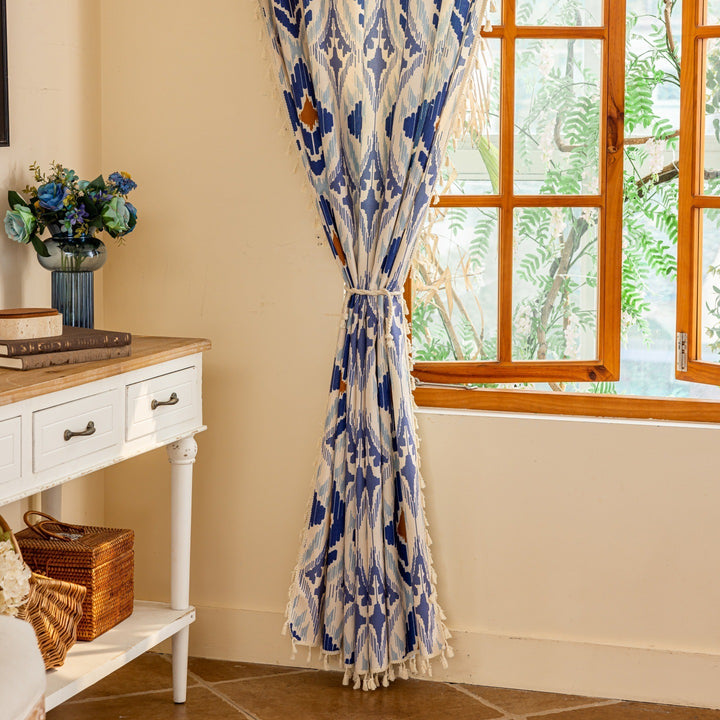 Blue Diamond Curtain