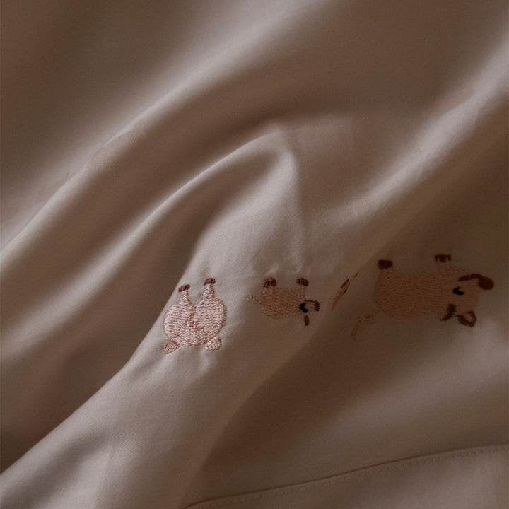 Blush Piglet Stripe Bedding Set