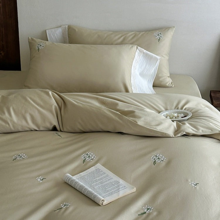 Dandelion Embroidery Bedding Set