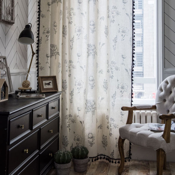 Grey Garden Curtain