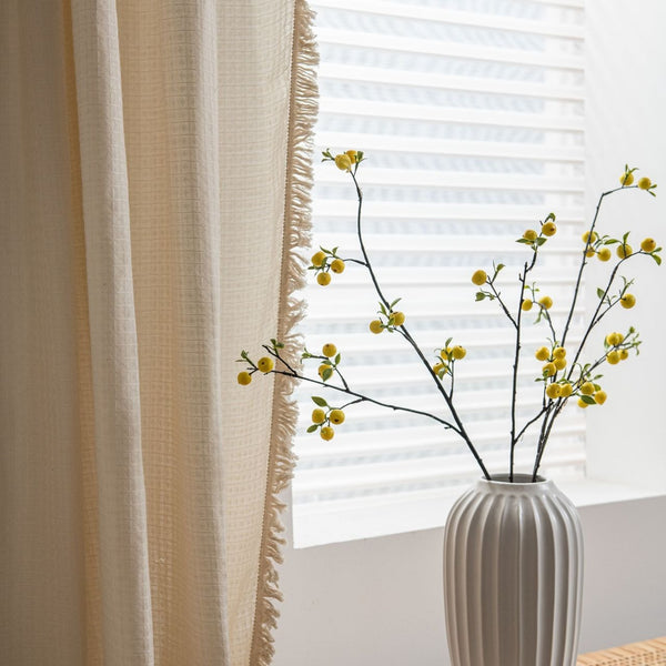 Waffle Tassel Curtain
