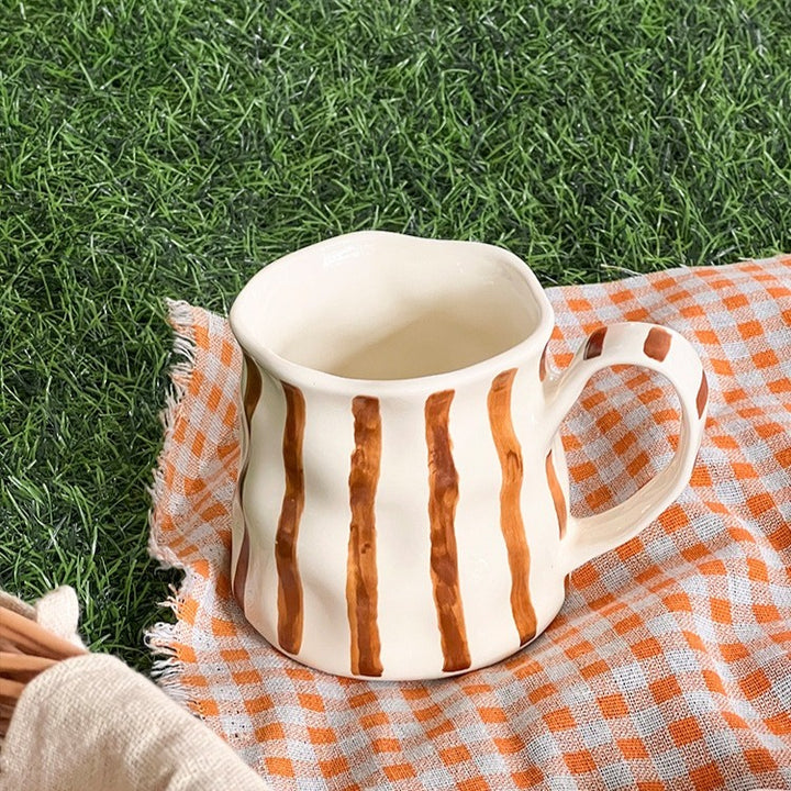 Earth Stripe Wavy Mug