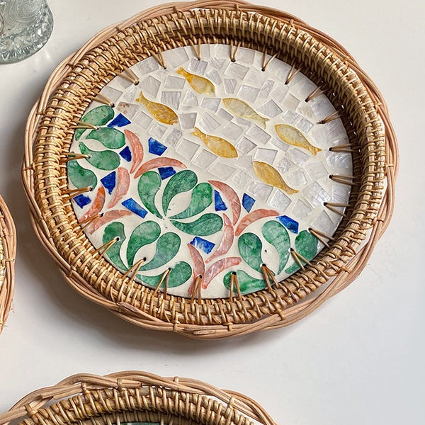 Garland Rattan Shell Tray