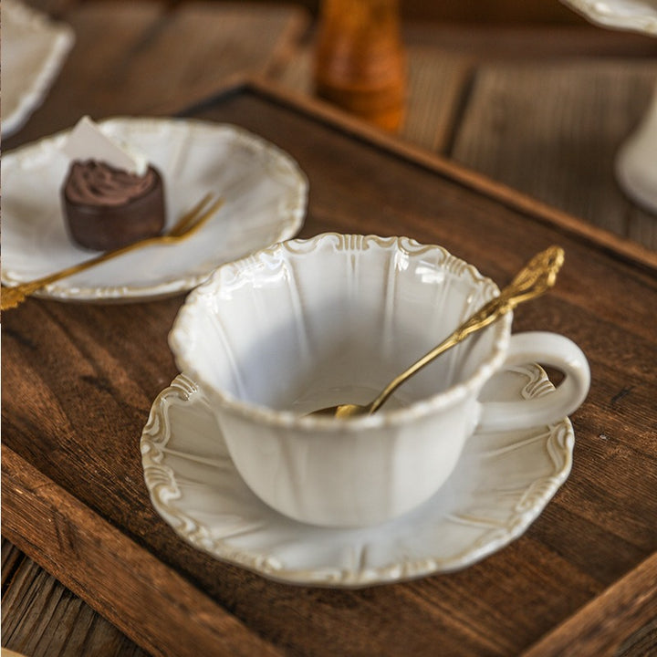 French Street Ceramic Tea Cup Set