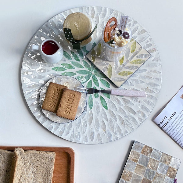 Pearl Shell Coaster Set