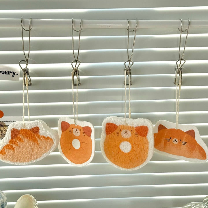 Bread Kitty Dish Sponge Set