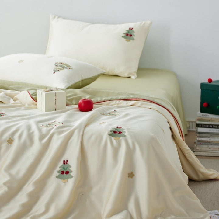 Xmas Tree Lyocell Summer Blanket
