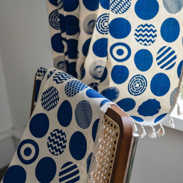 Blue Bubble Curtain