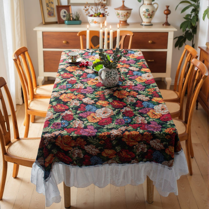 Retro Blossoming Table Cloth