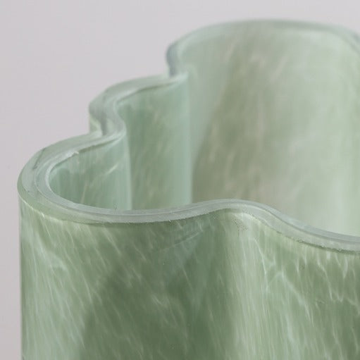 Green Serenity Glass Vase Collection
