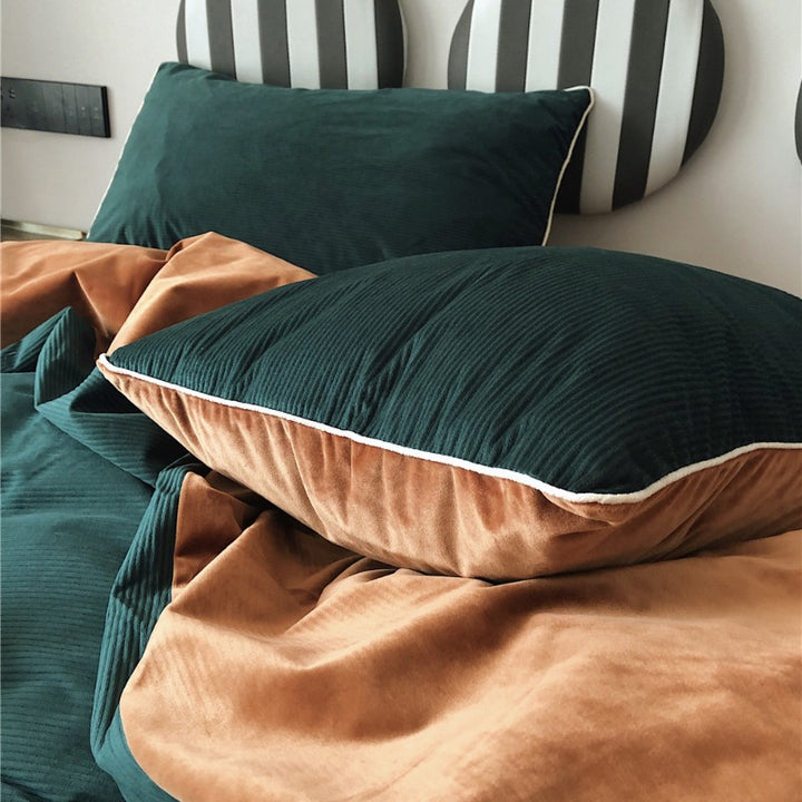 Warm Texture Bedding Set Collection