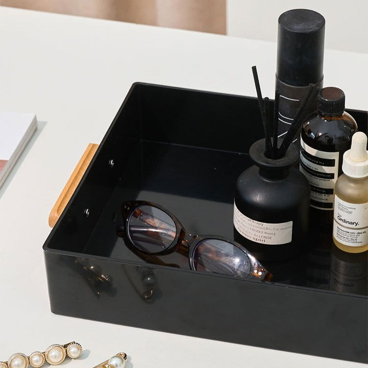 Minimalist Wooden Handle Tray