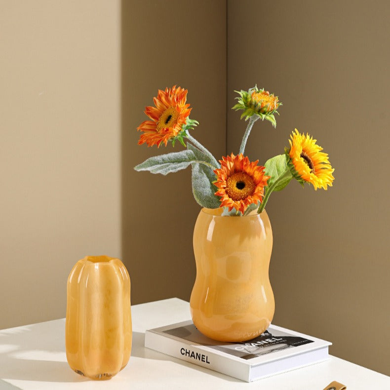 Suns Kissed Glass Vase Collection