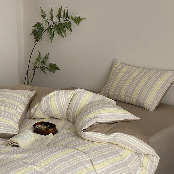 Springtime Striped Bedding Set