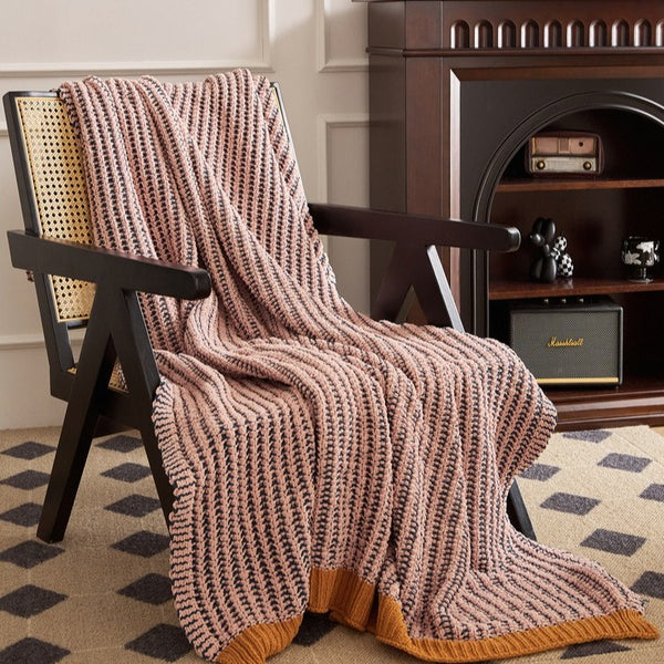 Earthy Contrast Throw